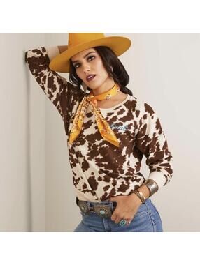 NWOT Ariat Real Hide Crew Sweatshirt size XL